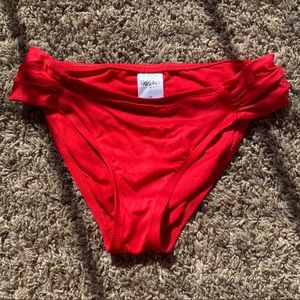 Red bikini bottoms